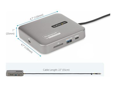 USB-C ADAPTER STARTECH.COM univerzalni (2x hdmi, 2-port usb 3.2 gen 2, sd čitač, gigabit ethernet)-4