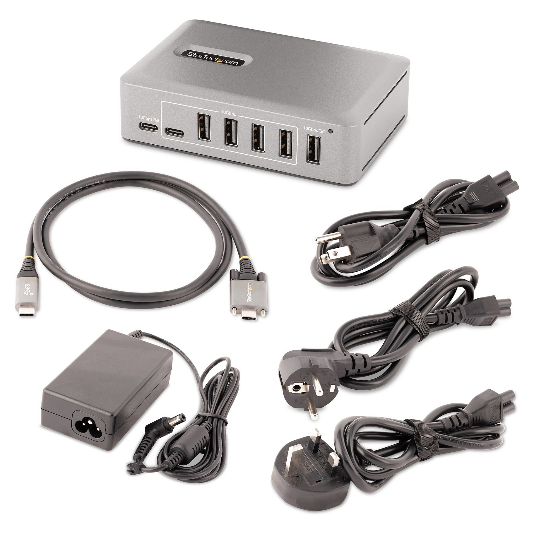 USB-C Hub STARTECH.COM HB31C8A2CS (10-portni, 10Gbps, 8x USB-A, 2x USB-C, 65W)-13