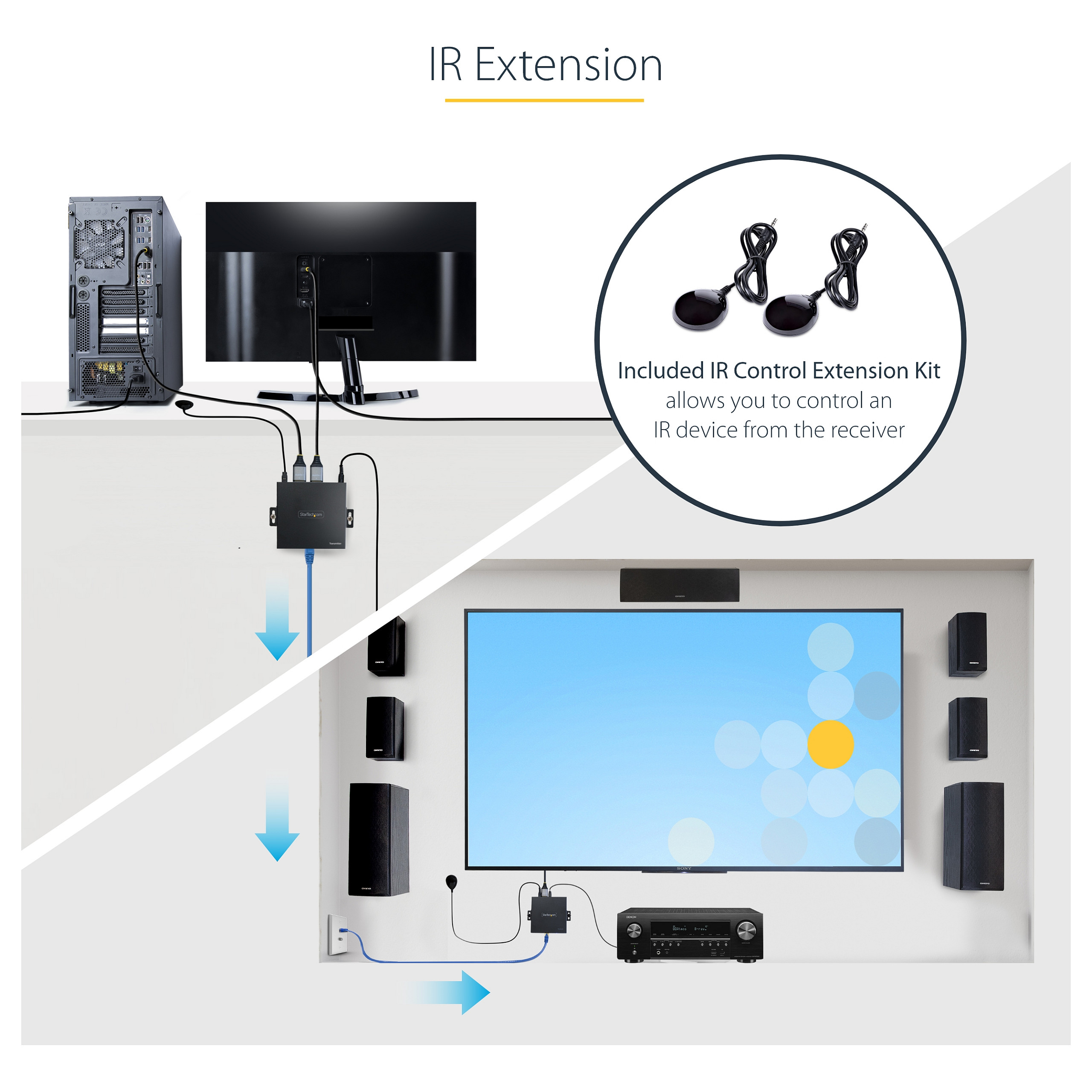 HDMI Extender STARTECH.COM ST121HD20V (4K 60Hz, HDR, do 70m, HDMI preko CAT6)-15
