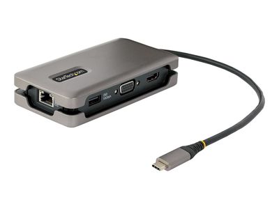 USB-C Multiport Adapter STARTECH.COM 102B-USBC-MULTIPORT (4K 60Hz HDMI/VGA, 100W PD, 3-portni USB Hub, GbE)-4