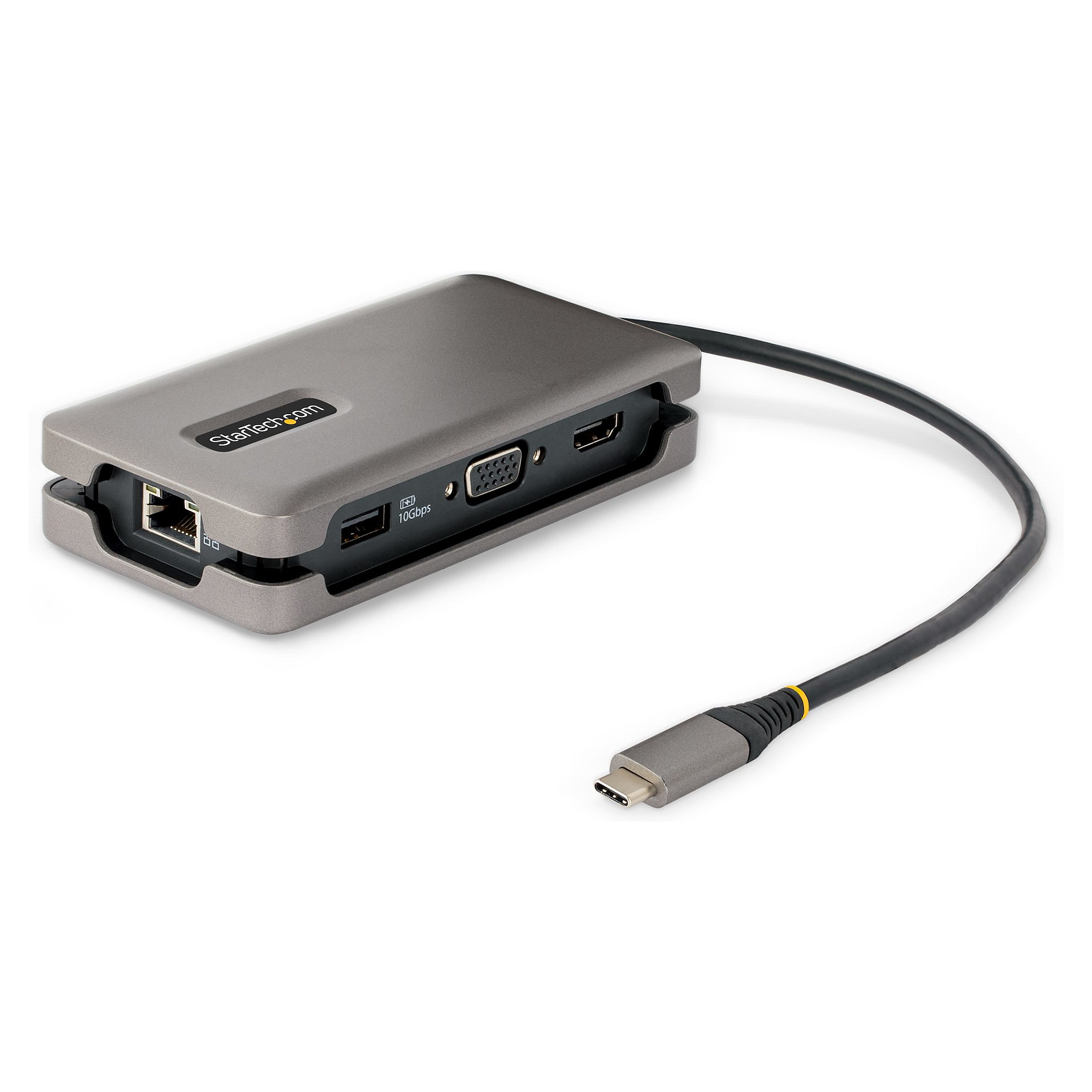 USB-C Multiport Adapter STARTECH.COM 102B-USBC-MULTIPORT (4K 60Hz HDMI/VGA, 100W PD, 3-portni USB Hub, GbE)-9