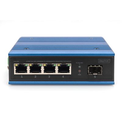 Industrijski mrežni preklopnik DIGITUS DN-651141 (5-portni, 4x PoE Gigabit, 1x SFP)-3