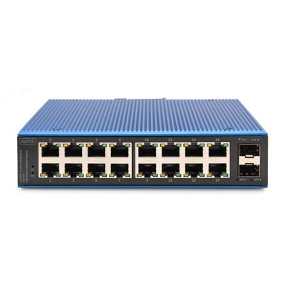 Industrijski mrežni switch DIGITUS DN-651141 (18-portni, 16x Gigabit RJ45, 2x SFP, Unmanaged, IP40)-3