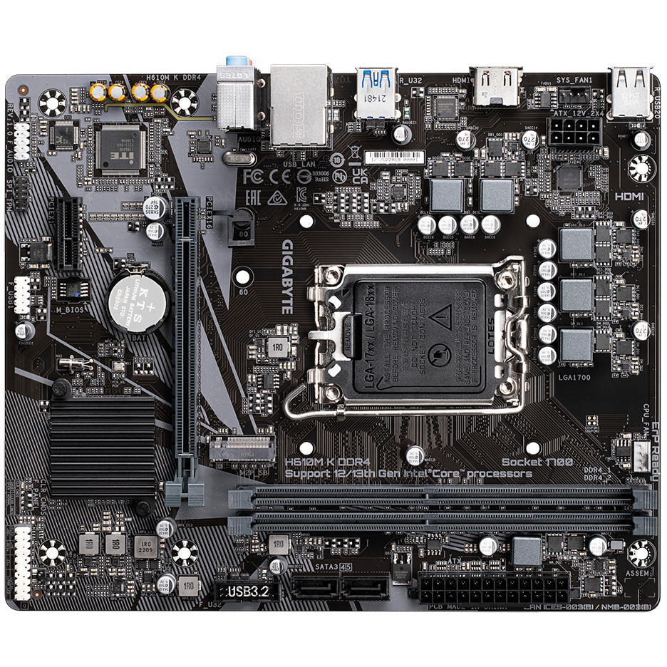 Matična ploča GIGABYTE H610M K DDR4 (Intel 1700)-10