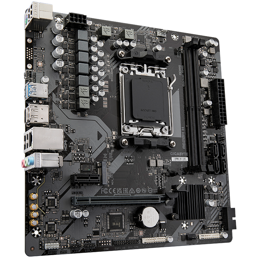 Matična ploča GIGABYTE A620M H (mikro ATX, Socket AMD AM5, AMD A620)-9