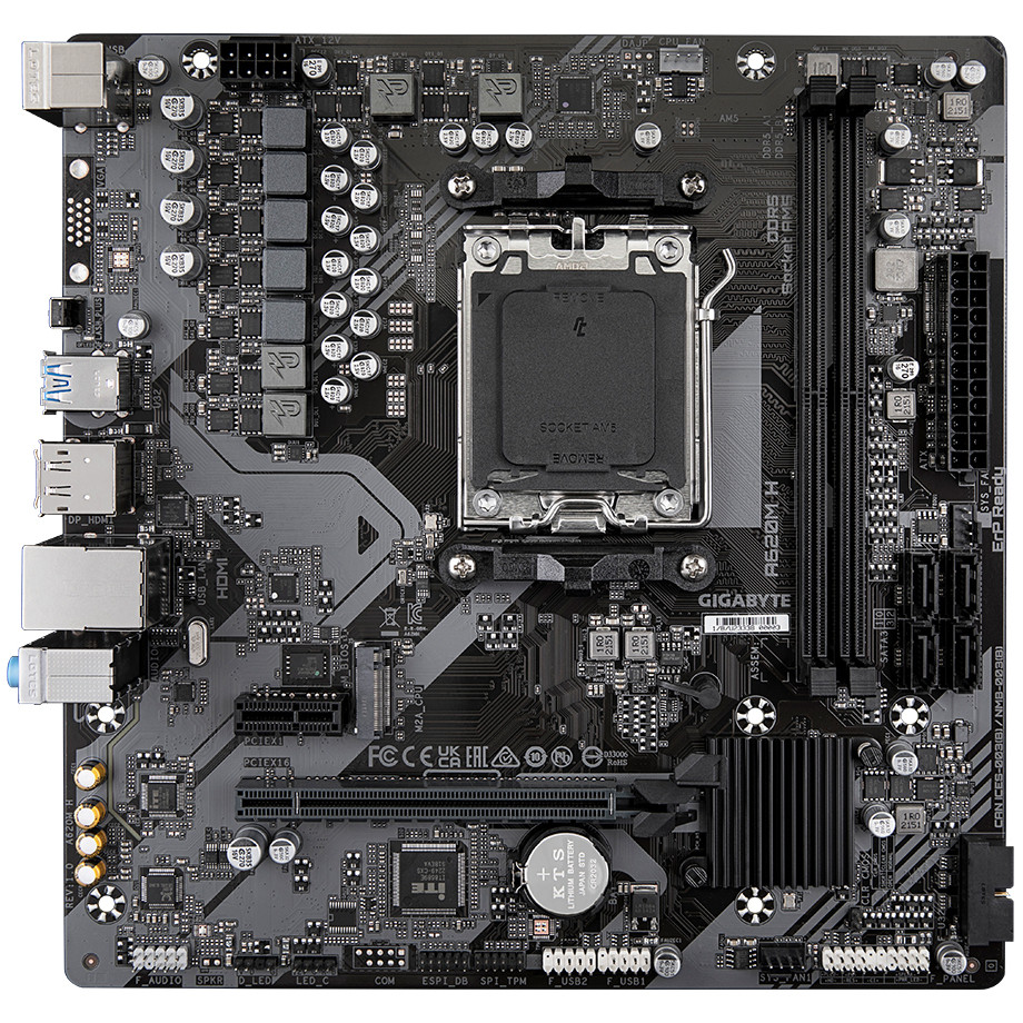 Matična ploča GIGABYTE A620M H (mikro ATX, Socket AMD AM5, AMD A620)-4