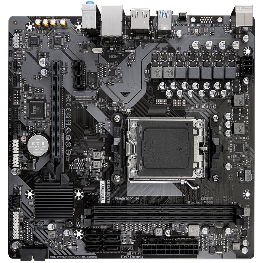 Matična ploča GIGABYTE A620M H (mikro ATX, Socket AMD AM5, AMD A620)-6