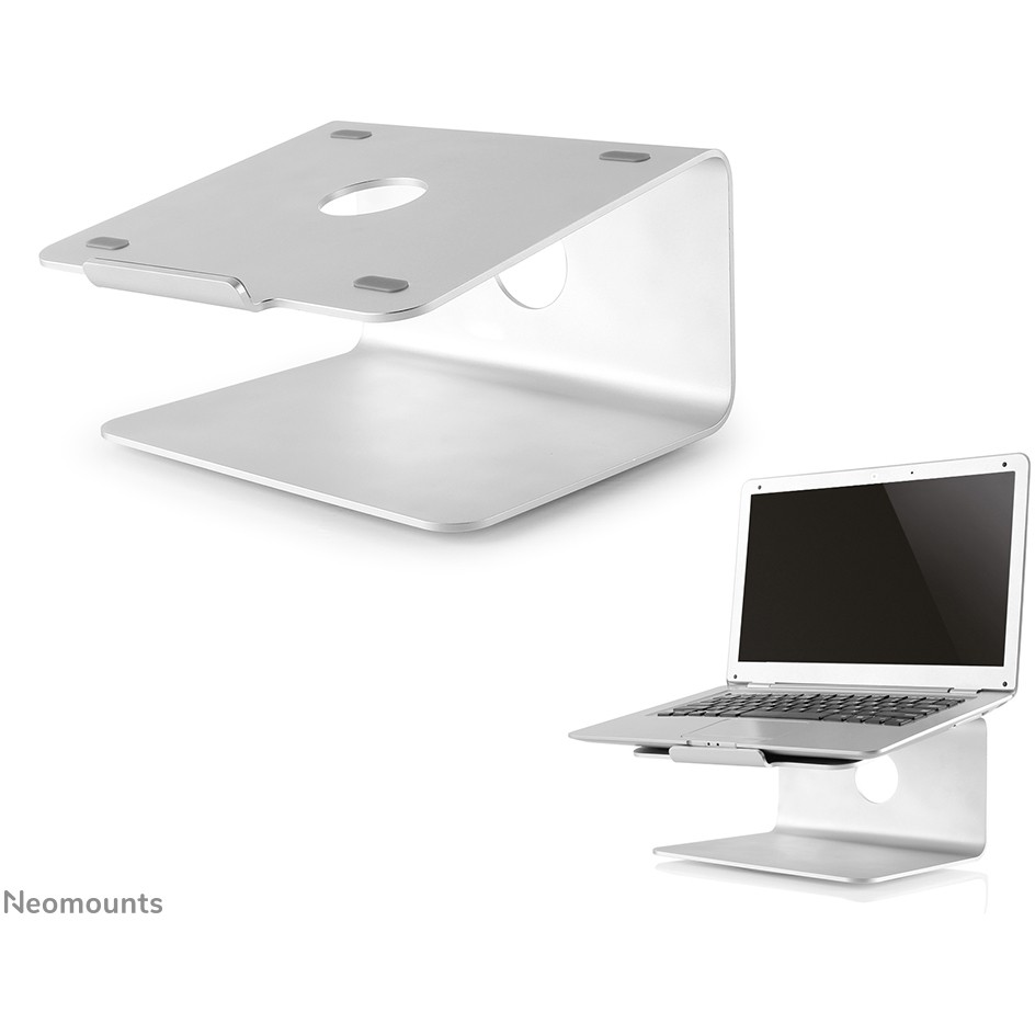 Stalak za laptop NEOMOUNTS NSLS050 (za 10-17", rotacija 360°, brušeni aluminij, srebrni)-10