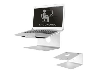 Stalak za laptop NEOMOUNTS NSLS050 (za 10-17", rotacija 360°, brušeni aluminij, srebrni)-2