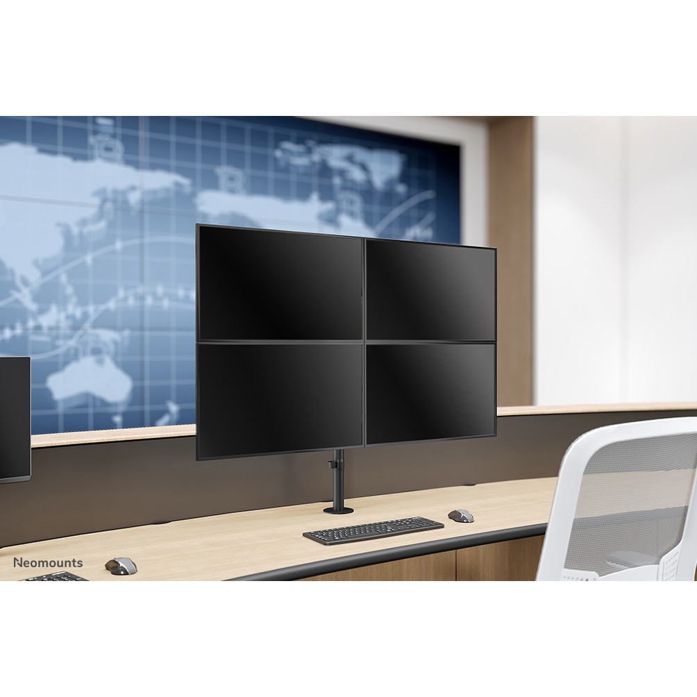 Stolni nosač za monitor NEOMOUNTS FPMA-D550D4BLACK (za 4 monitora, 13"-32", do 6 kg po monitoru, puni pokret, crni)-13