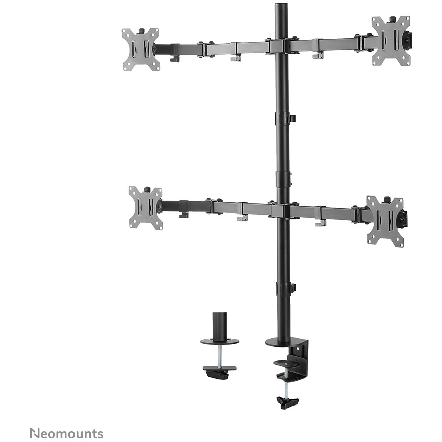 Stolni nosač za monitor NEOMOUNTS FPMA-D550D4BLACK (za 4 monitora, 13"-32", do 6 kg po monitoru, puni pokret, crni)-21