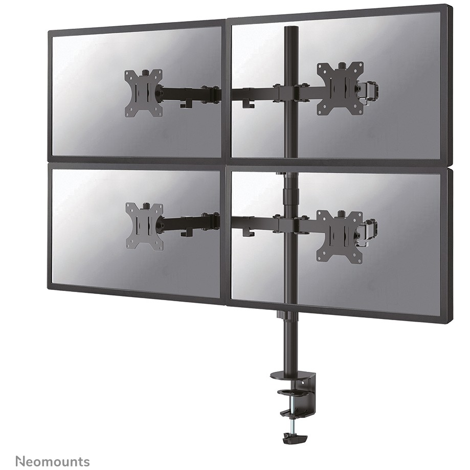 Stolni nosač za monitor NEOMOUNTS FPMA-D550D4BLACK (za 4 monitora, 13"-32", do 6 kg po monitoru, puni pokret, crni)-8