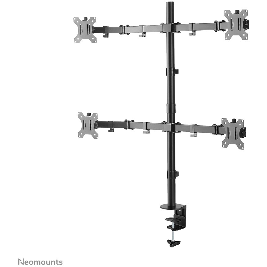Stolni nosač za monitor NEOMOUNTS FPMA-D550D4BLACK (za 4 monitora, 13"-32", do 6 kg po monitoru, puni pokret, crni)-20