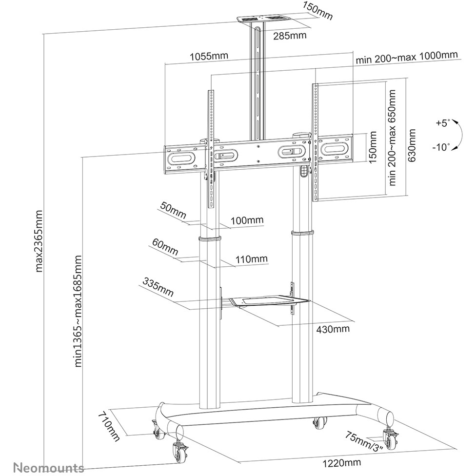 Neomounts by Newstar floor stand-18