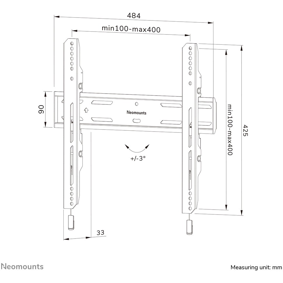 Komplet za montažu NEOMOUNTS Select WL30S-850BL14 (za LCD zaslon)-19