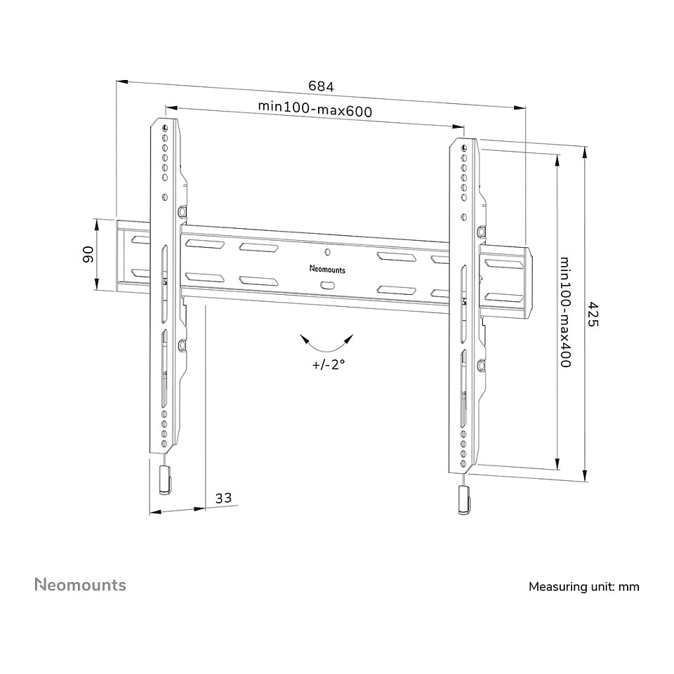Komplet za montažu NEOMOUNTS Select WL30S-850BL16 (za LCD zaslon)-18