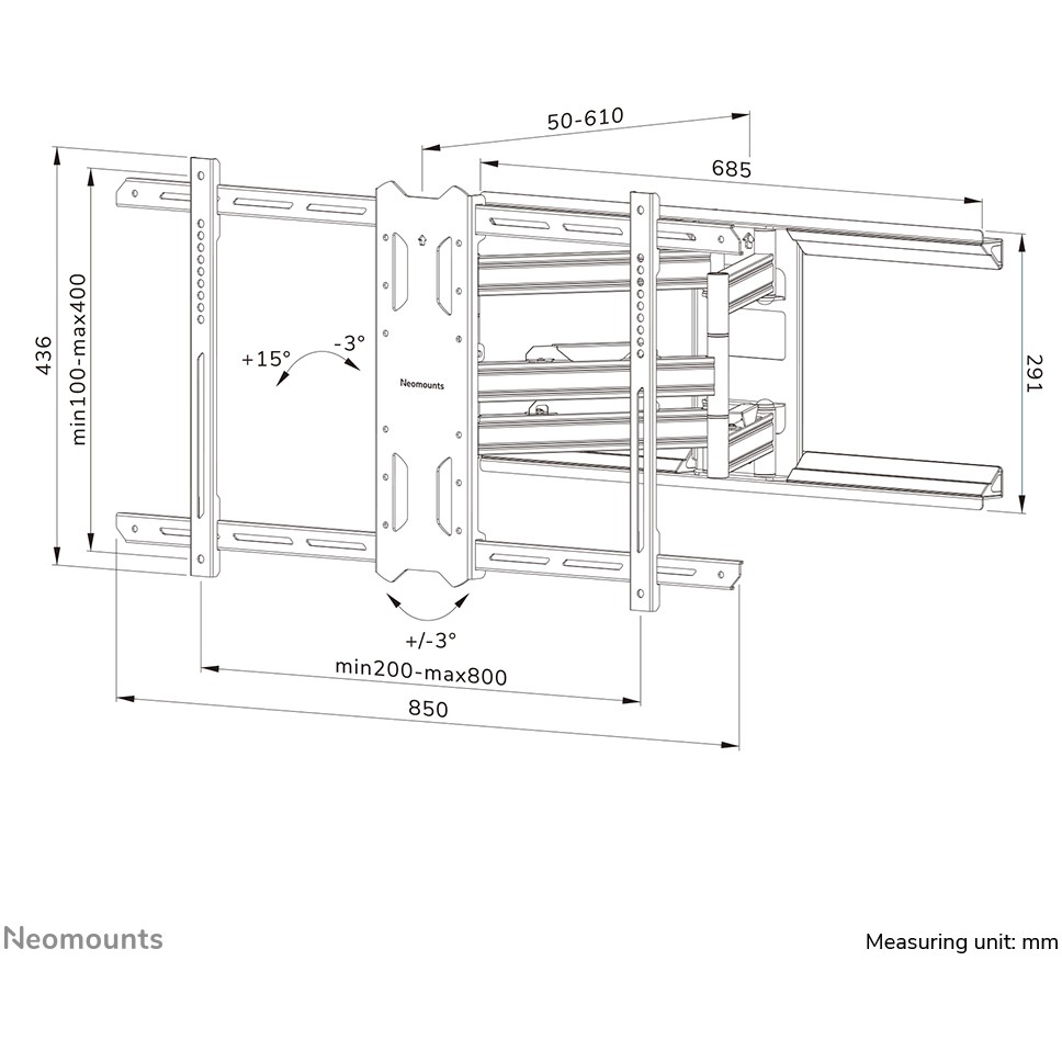 Nosač monitora NEOMOUNTS Select WL40S-850BL18 (za LCD zaslon)-28