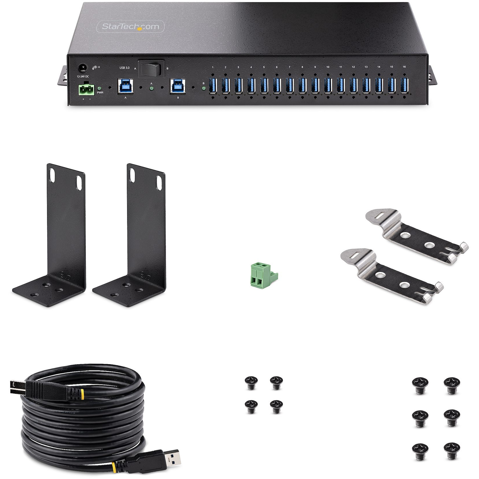 USB HUB STARTECH 5G16AINDS-USB-A-HUB (16-port, metal, ESD zaštita, do 120W dijeljeno punjenje)-18