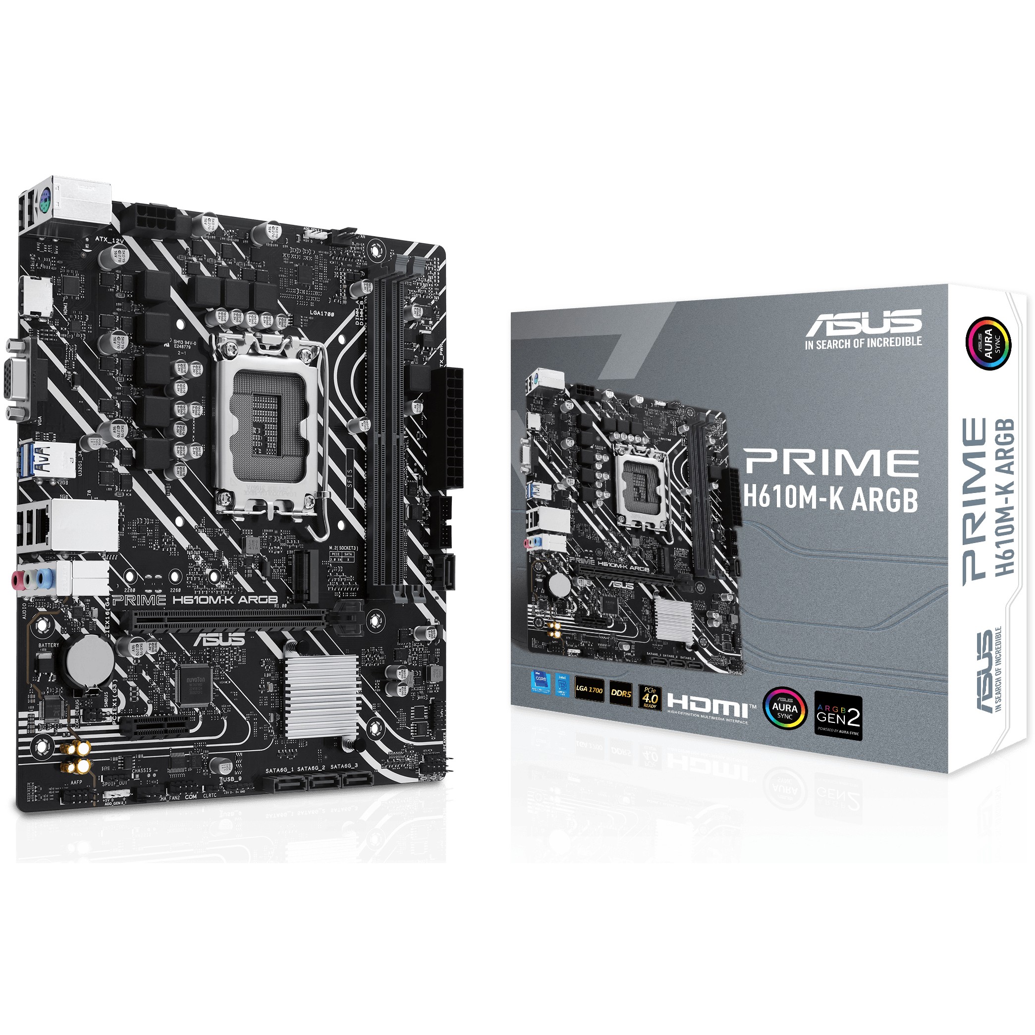 Matična ploča ASUS Intel 1700 PRIME H610M-K ARGB-7