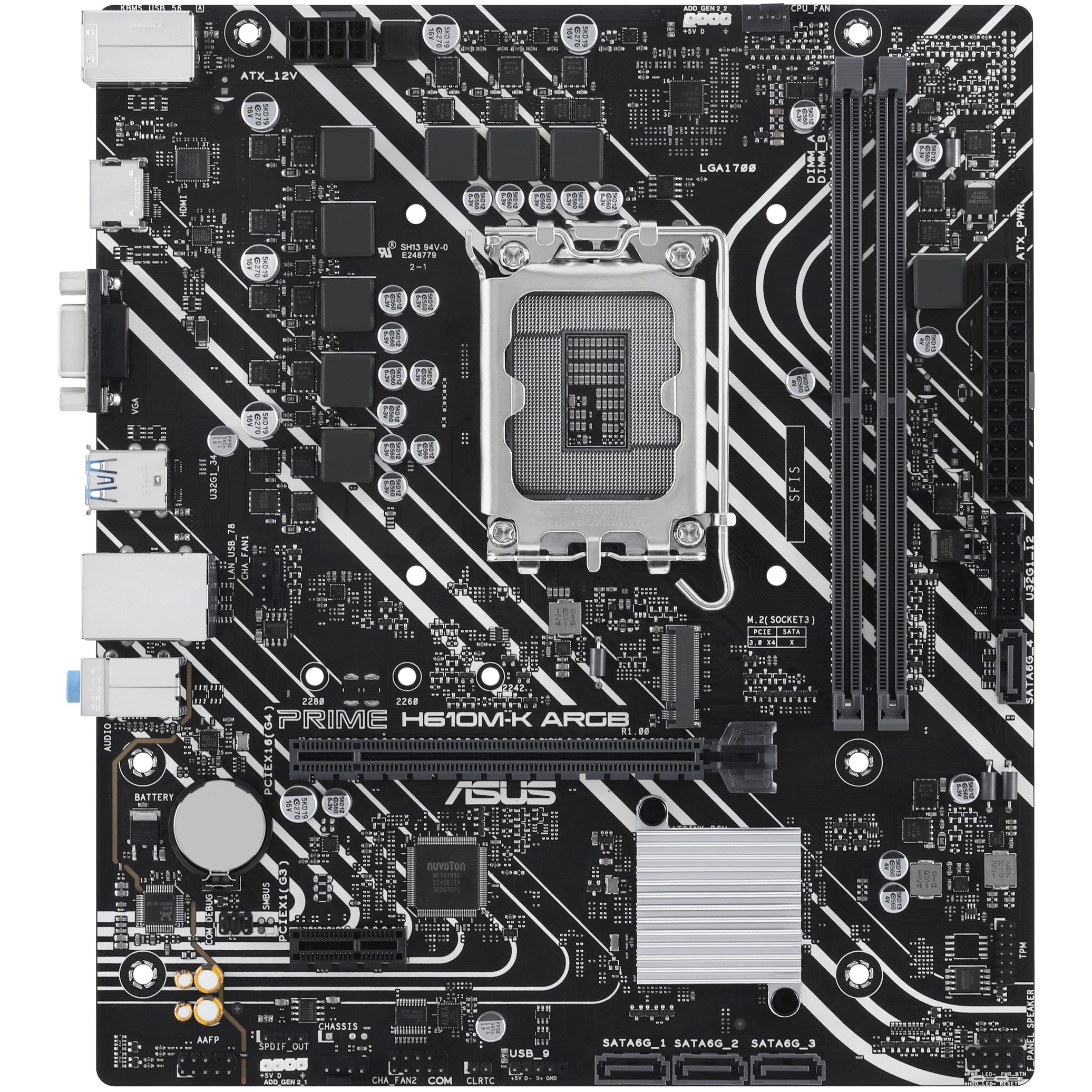 Matična ploča ASUS Intel 1700 PRIME H610M-K ARGB-9