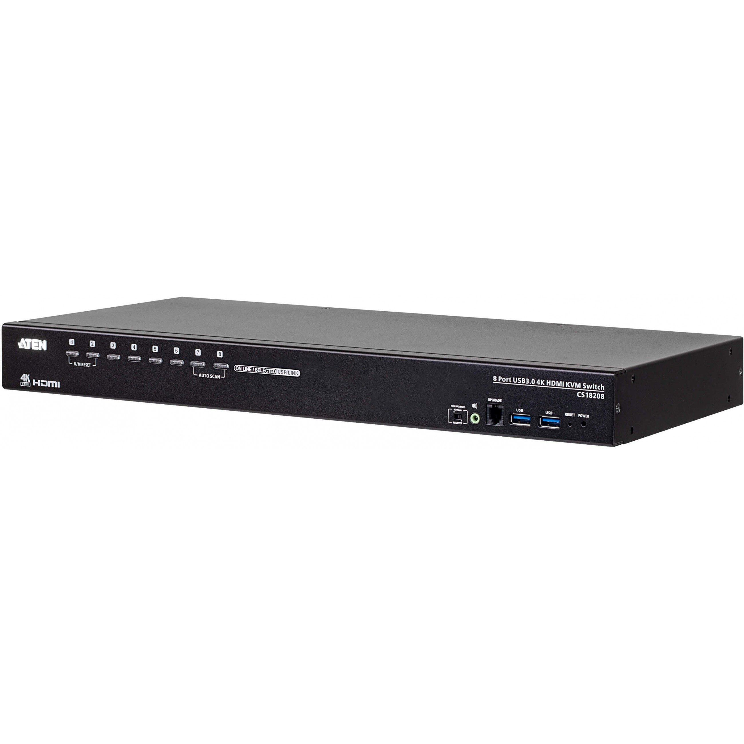 KVM / audio / USB switch ATEN CS18208 (8 priključaka, za montažu u stakak)-3