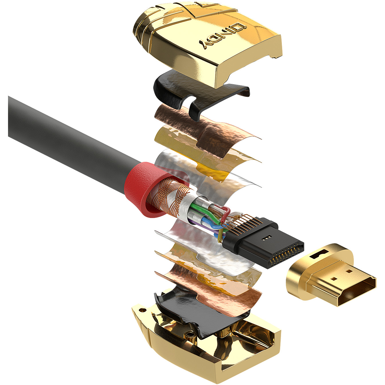 HDMI kabel s Ethernetom LINDY Gold Line Standard (10 m)-5