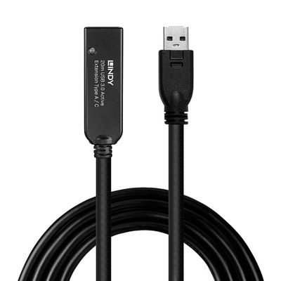 Aktivni produžni kabel LINDY USB 3.2 Gen 1 20m (USB-A na USB-C)-0