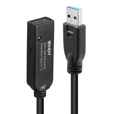 Aktivni produžni kabel LINDY USB 3.2 Gen 1 20m (USB-A na USB-C)-2