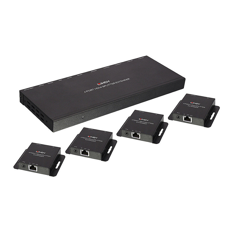 Video/audio/infracrveni produžitelj LINDY Cat.6 HDMI & IR Splitter Extender with Loop Out-5