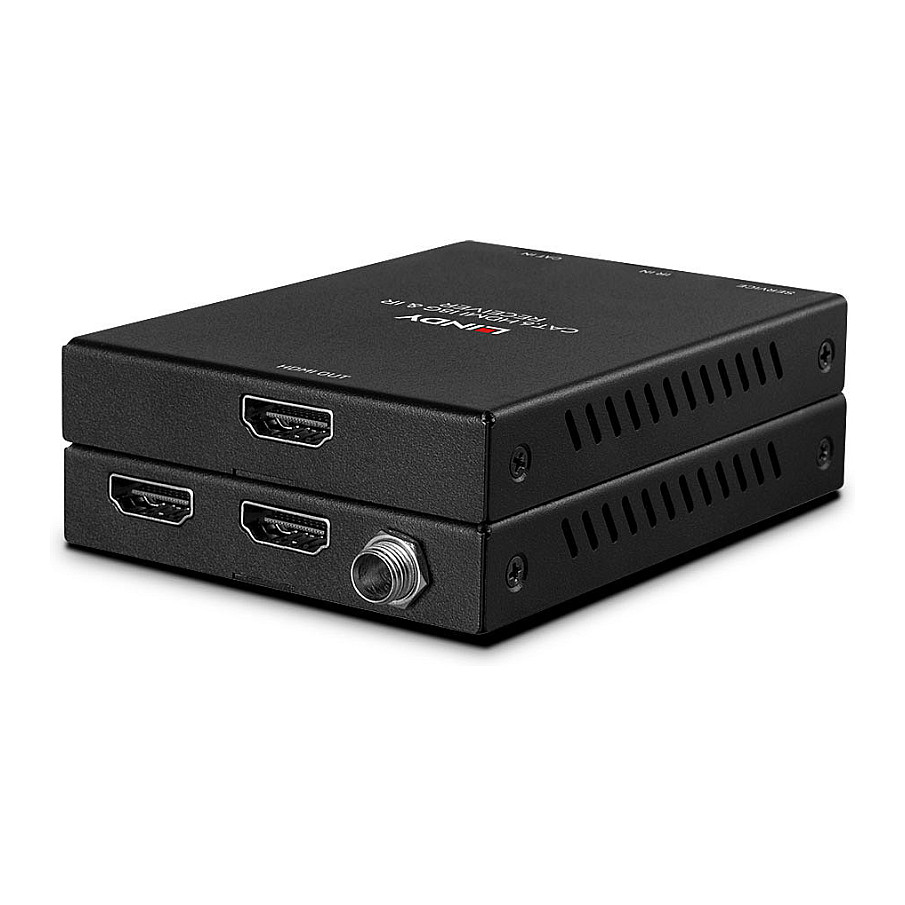 Ekstender LINDY (Cat.6 HDMI 18G & IR produživač s PoC i pretljom izlaza, odašiljač i prijemnik, video/audio/infracrveni/napajanje produživač)-9