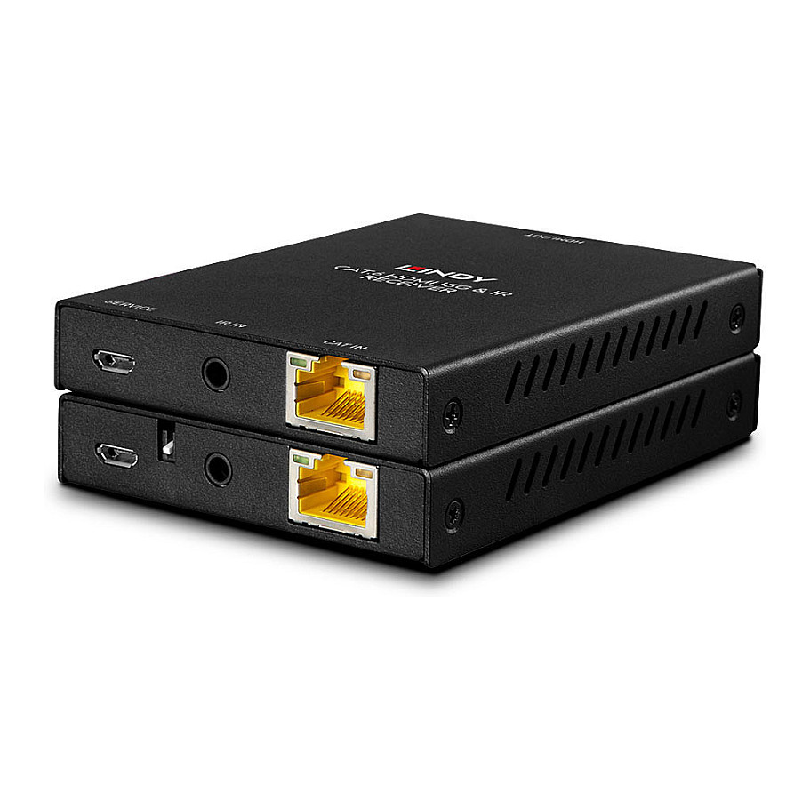 Ekstender LINDY (Cat.6 HDMI 18G & IR produživač s PoC i pretljom izlaza, odašiljač i prijemnik, video/audio/infracrveni/napajanje produživač)-12