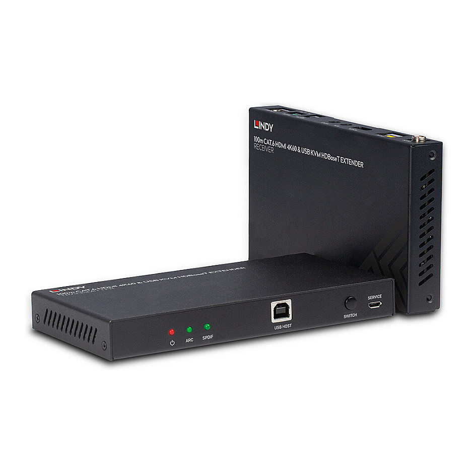 HDMI Extender LINDY 100m HDBaseT KVM (4K@60Hz, USB 2.0, PoC, IR, RS-232)-5