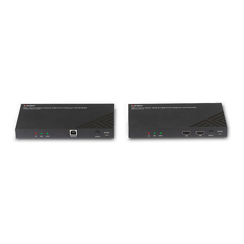 HDMI Extender LINDY 100m HDBaseT KVM (4K@60Hz, USB 2.0, PoC, IR, RS-232)-6