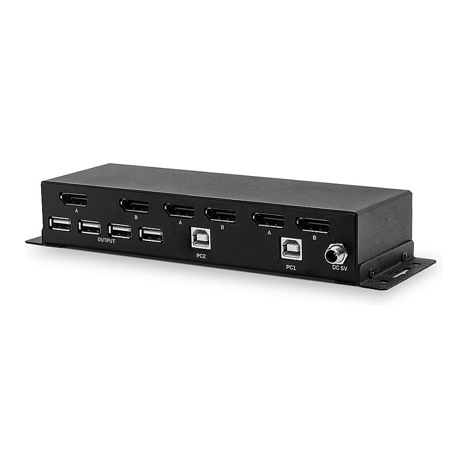 KVM prekidač LINDY 2 Port Dual Head DP 1.2 (4K@60Hz, 4x USB 2.0)-7
