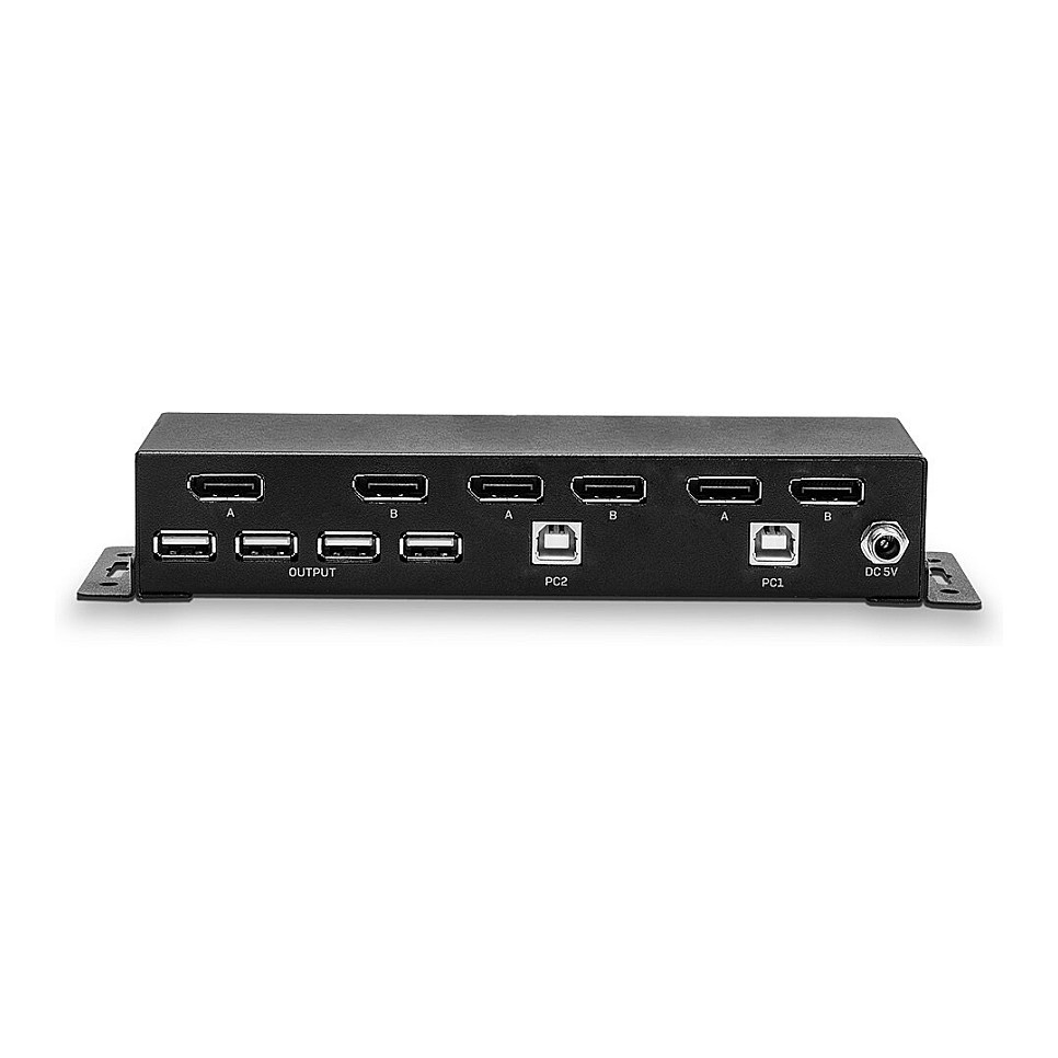 KVM prekidač LINDY 2 Port Dual Head DP 1.2 (4K@60Hz, 4x USB 2.0)-9
