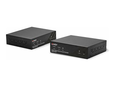 KVM Extender LINDY 100m Cat.6 Dual Head HDMI, USB & RS-232, HDBaseT 2.0-3