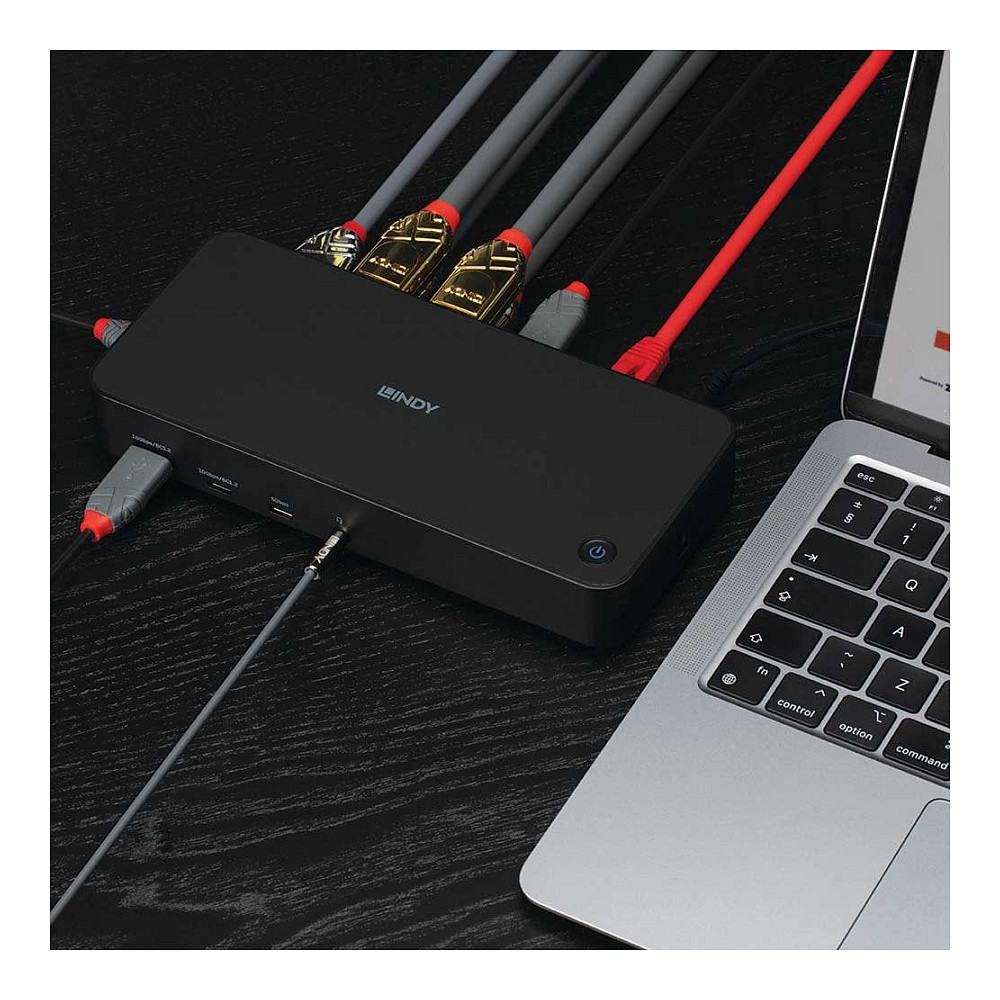 Docking stanica LINDY DST Pro Universal (USB-C, 3x HDMI, 2x DP, 100W PD)-6