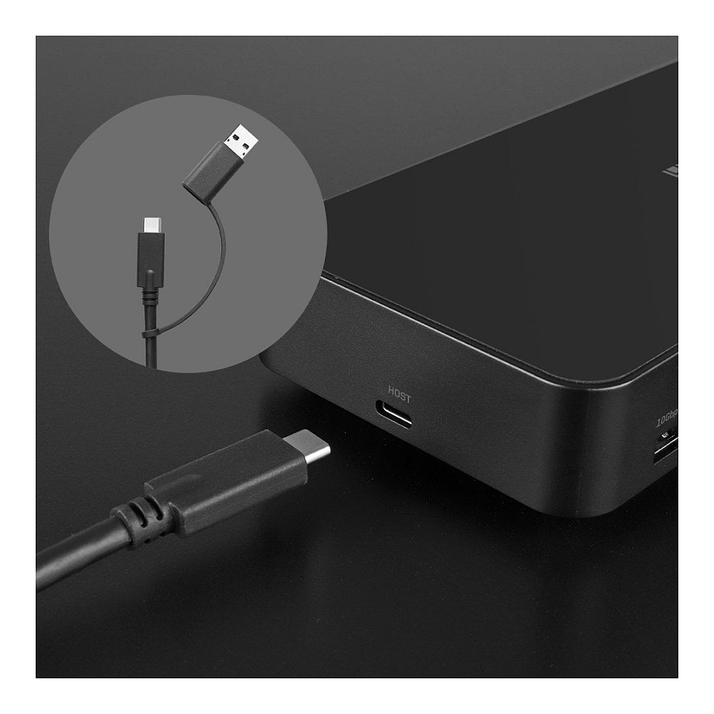 Docking stanica LINDY DST Pro Universal (USB-C, 3x HDMI, 2x DP, 100W PD)-7