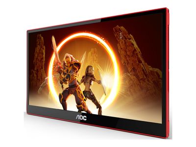 Monitor AOC 16G3 (15,6" IPS, 144Hz, 1920x1080 FHD, gaming, prijenosni) crni-1