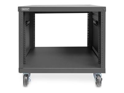 Stalak za opremu s kotačićima DIGITUS DN-48000 (19 inča, 8U, nosivost do 136 kg, crna boja)