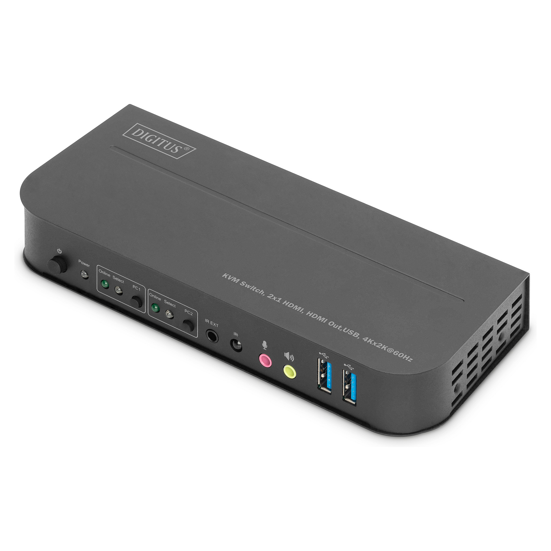 KVM Switch DIGITUS (4k 60hz, hdmi, usb 3.0, hdr)-3