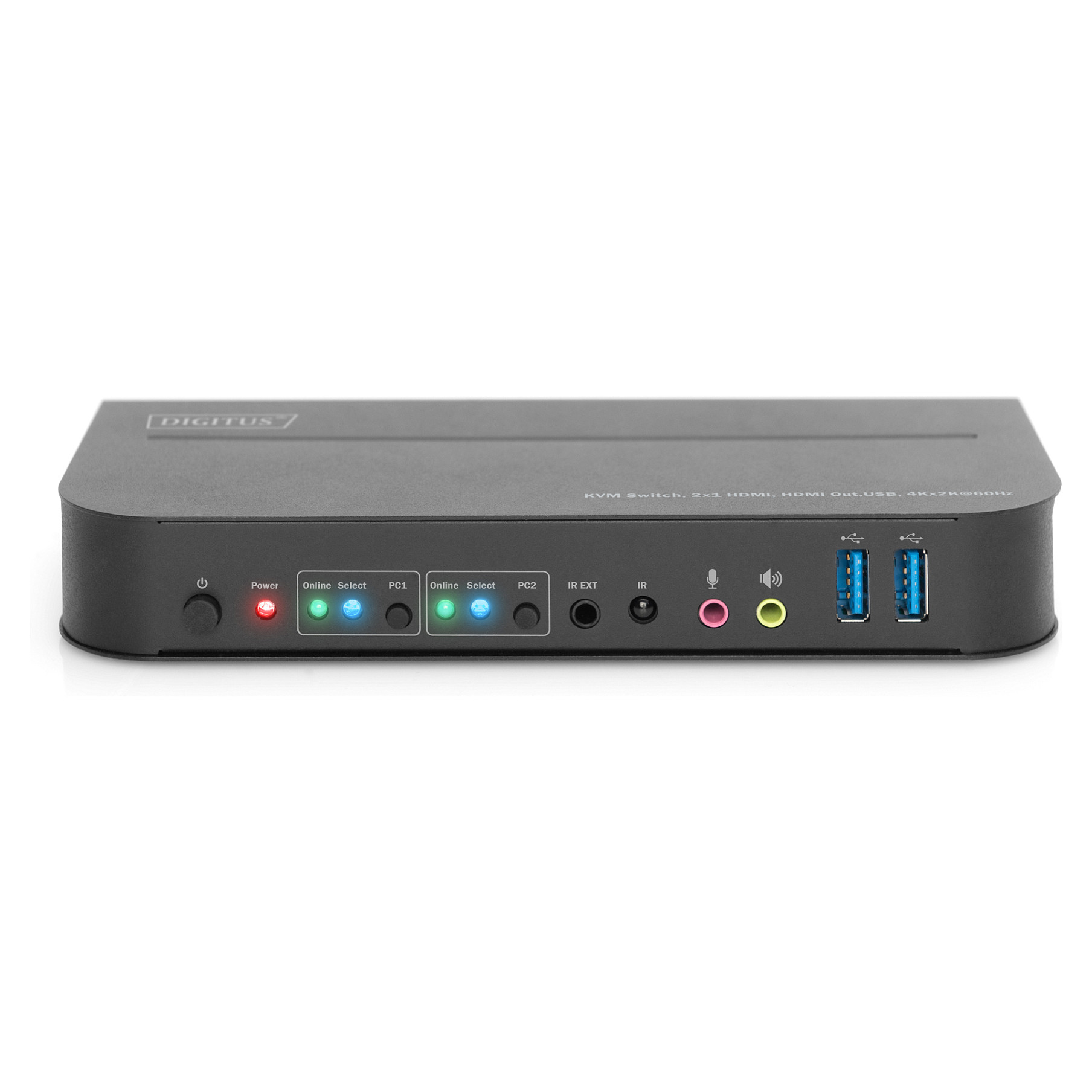 KVM Switch DIGITUS (4k 60hz, hdmi, usb 3.0, hdr)-6