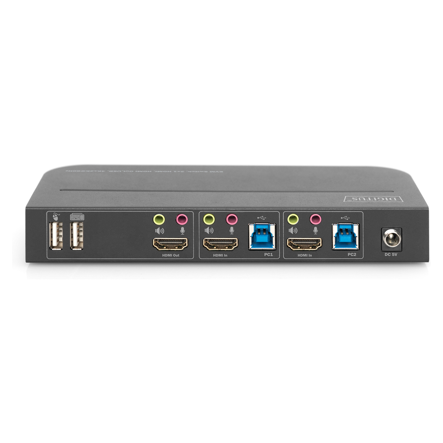 KVM Switch DIGITUS (4k 60hz, hdmi, usb 3.0, hdr)-7