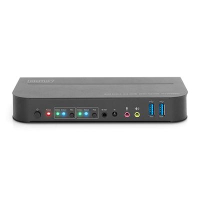KVM Switch DIGITUS (4k 60hz, hdmi, usb 3.0, hdr)-0