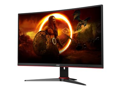 Gaming monitor AOC C27G2E/BK (27", Full HD, 165 Hz, 1 ms, 1500R zakrivljenost, HDR)-0