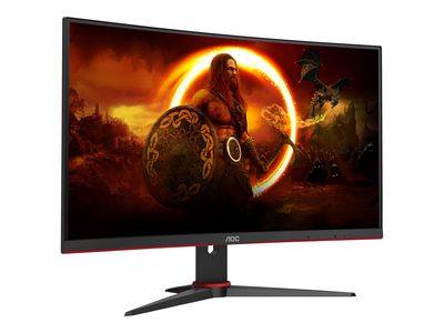 Gaming monitor AOC C27G2E/BK (27", Full HD, 165 Hz, 1 ms, 1500R zakrivljenost, HDR)-1