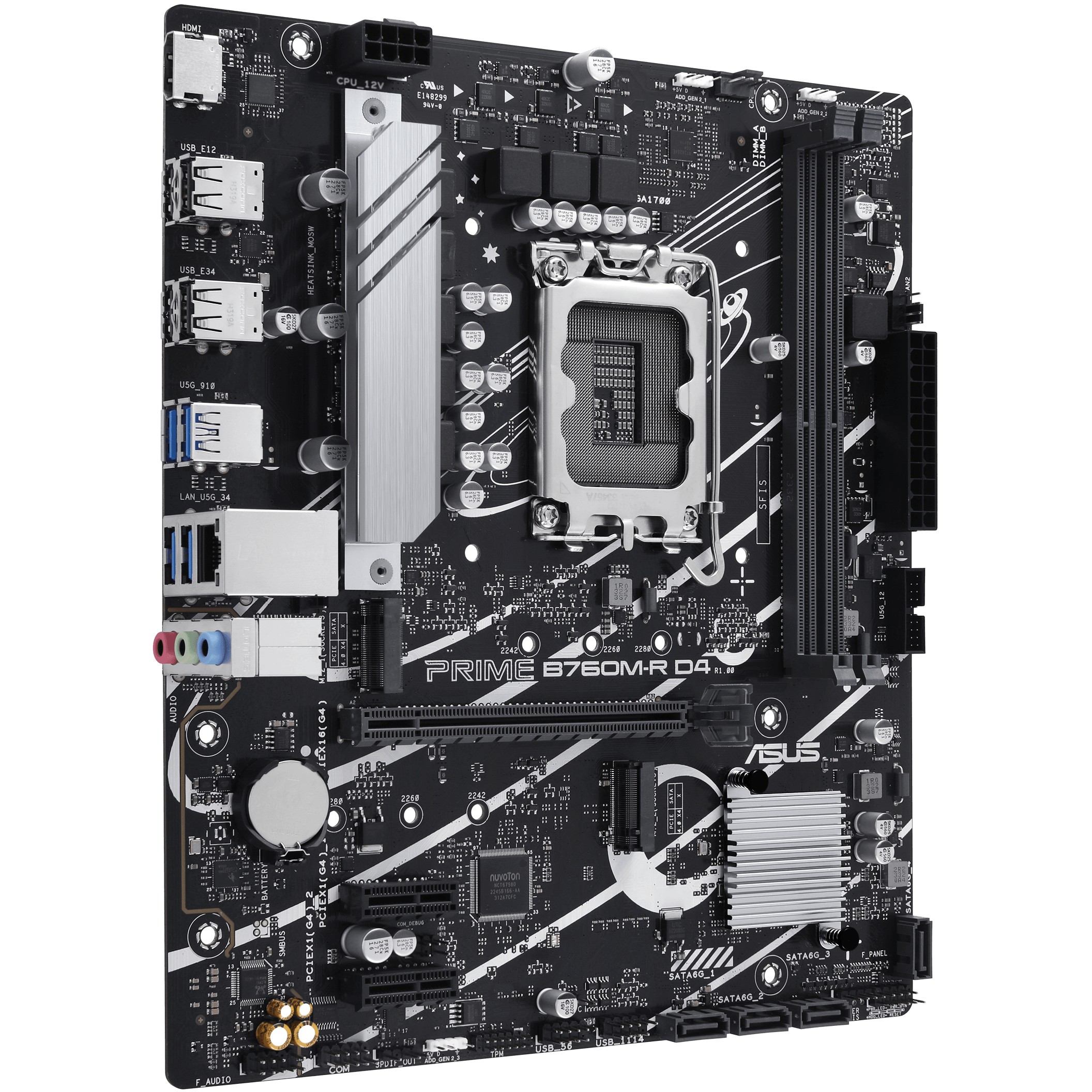 Matična ploča ASUS Intel 1700 PRIME B760M-R D4 (socket LGA1700, micro ATX, Intel B760, DDR4 SDRAM)-3