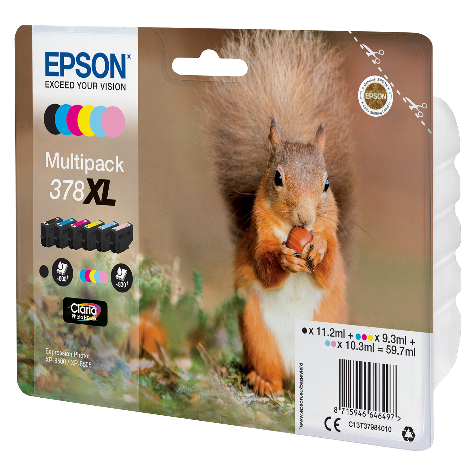 Toner EPSON 378XL MULTIPACK (crna, žuta, plava, magenta, svijetlo magenta, svijetlo plava)-3