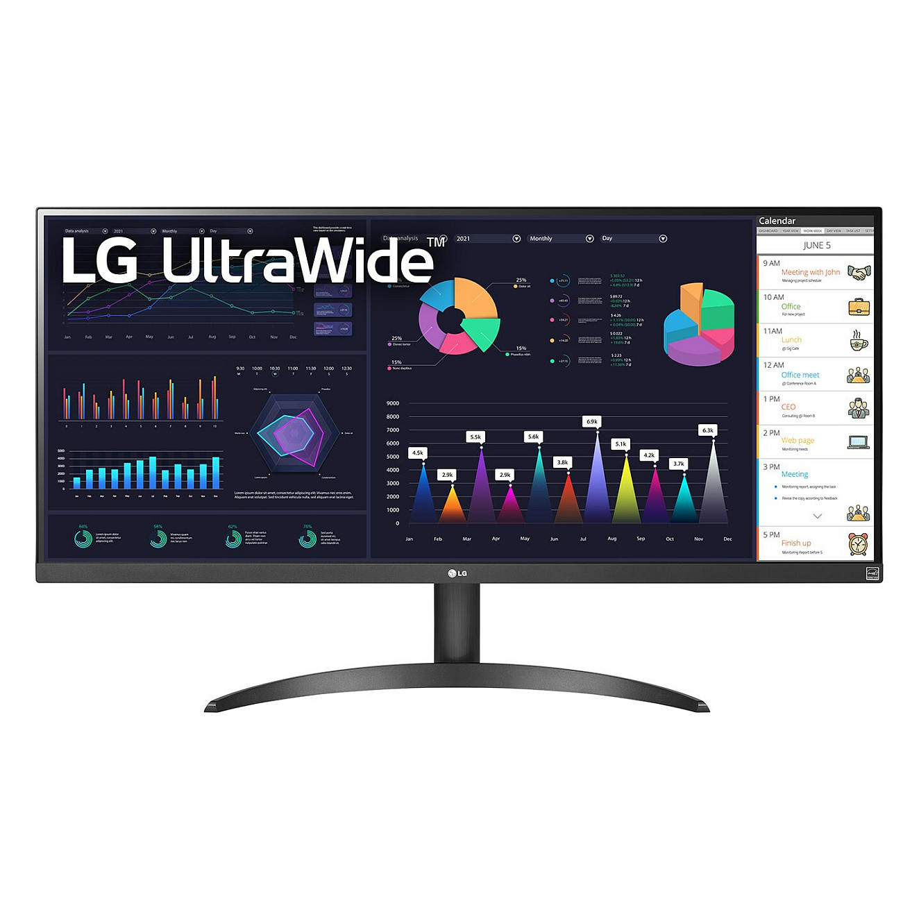 Monitor LG 34WQ500-B 86.4 cm (34") 2560 x 1080 Full HD-3