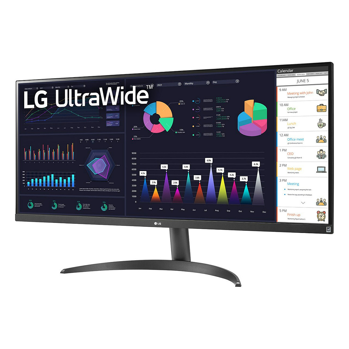 Monitor LG 34WQ500-B 86.4 cm (34") 2560 x 1080 Full HD-5